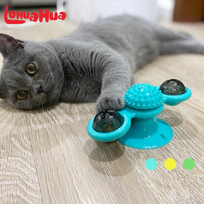Windmill Funny Massage Rotatable Cat Toys
