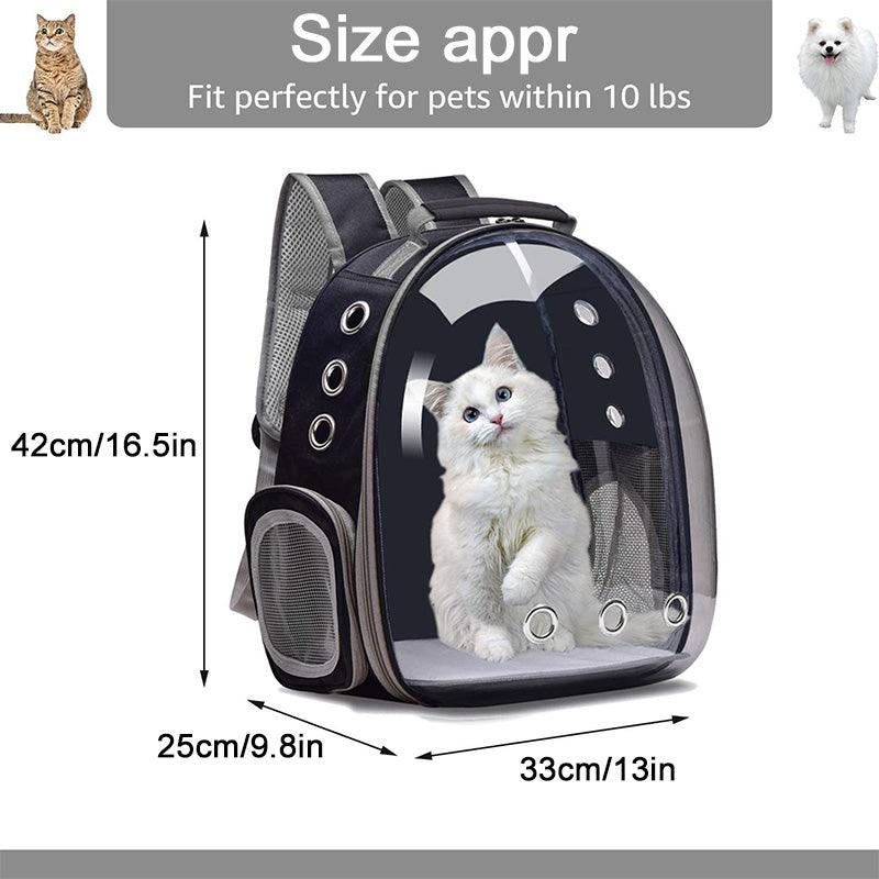 Pet Shoulder Breathable Transparent Backpack - fortunate pet