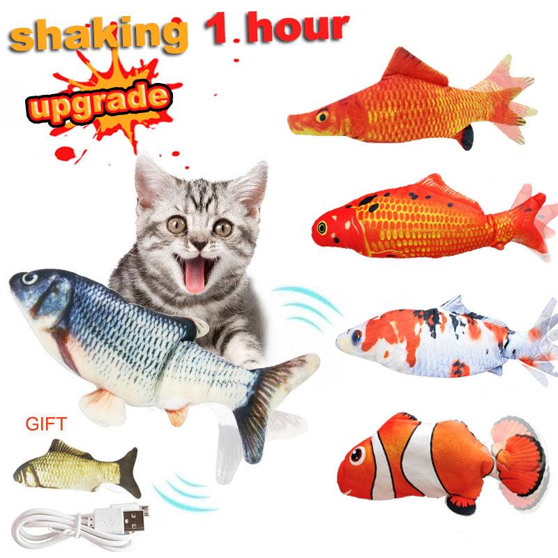 Electric Fish Funny Interactive Cat Toys - fortunate pet