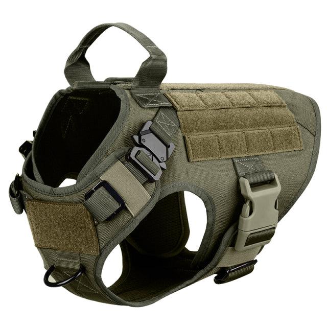 Military Training Vest Tactical Dog Harness Set - fortunate pet