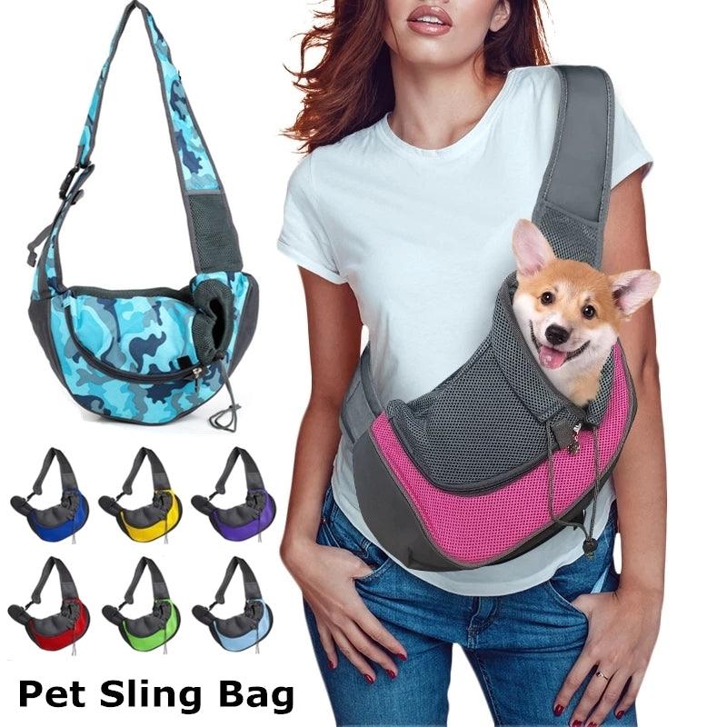 Mesh Oxford Single Comfort Sling Handbag - fortunate pet