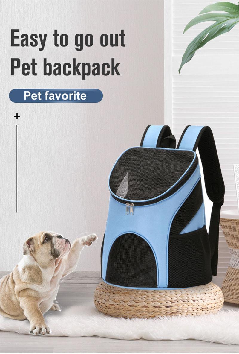 Double Shoulder Mesh Travel Pet Bag - fortunate pet