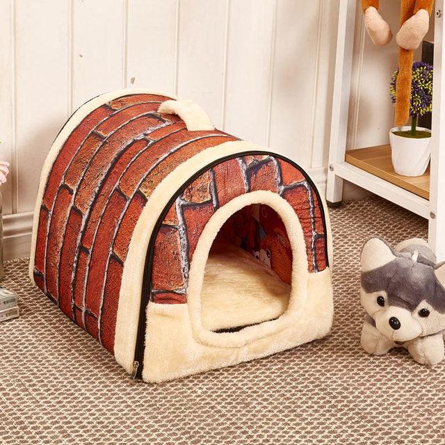 Small Animals Eco-Friendly striped House - fortunate pet