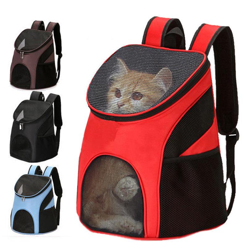 Double Shoulder Mesh Travel Pet Bag - fortunate pet