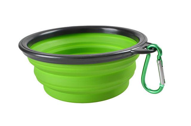 Large Collapsible Pet  Silicone Outdoor Bowl - fortunate pet